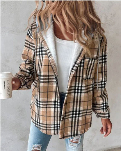 Gemütliche Flanelljacke Weich Bedruckt