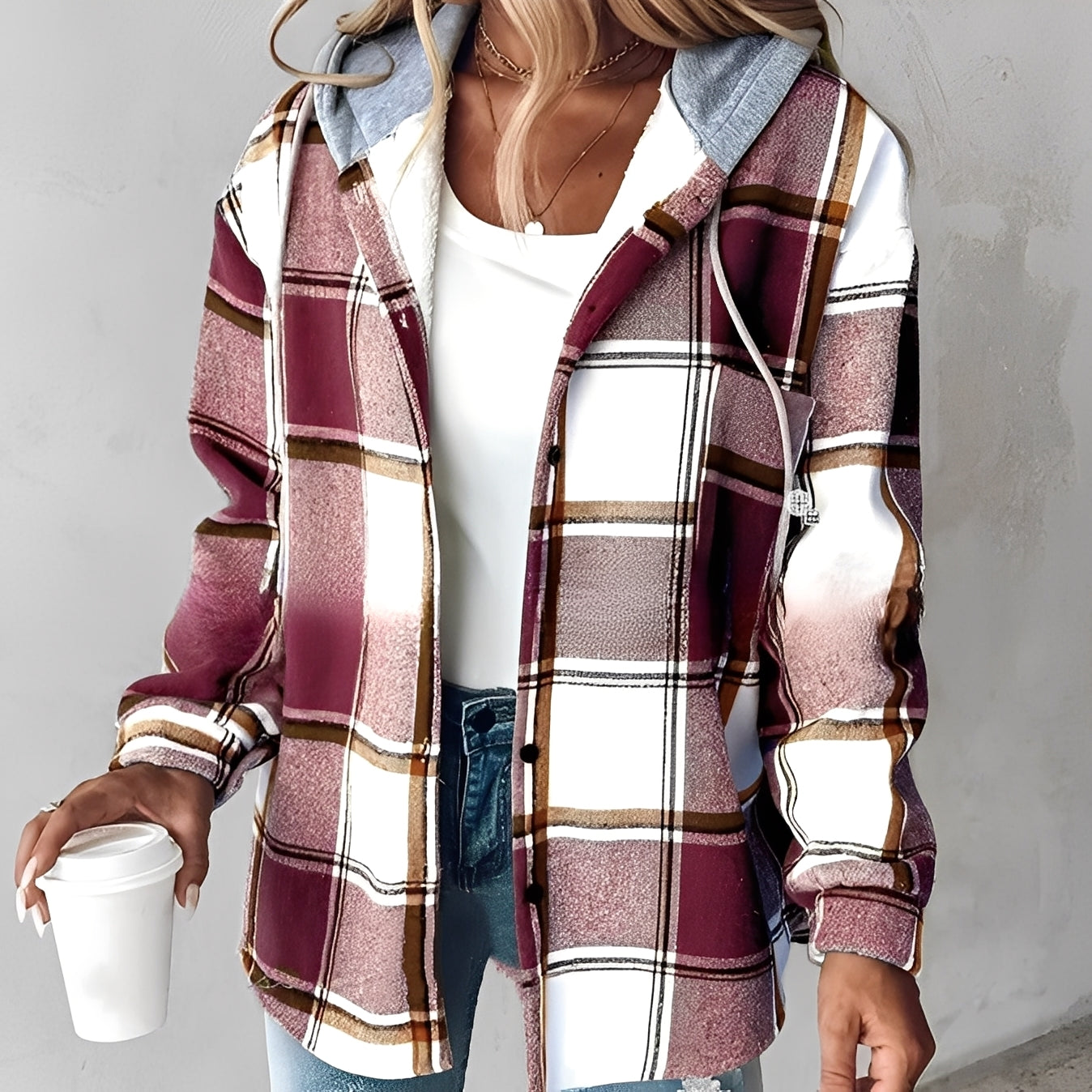 Kapuzenjacke Damen Warm Freizeit