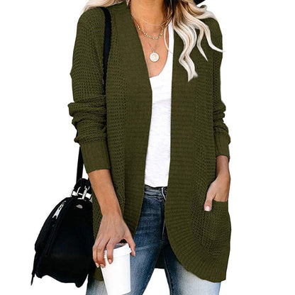 Großer Strickcardigan Bequem Lockere Passform