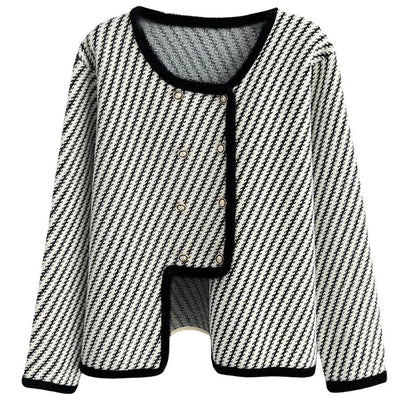 Stylische Damenjacke Bouclé Elegant - IdealeKleiden