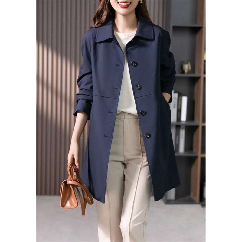 Eleganter Trenchcoat Damen Tailliert Klassisch