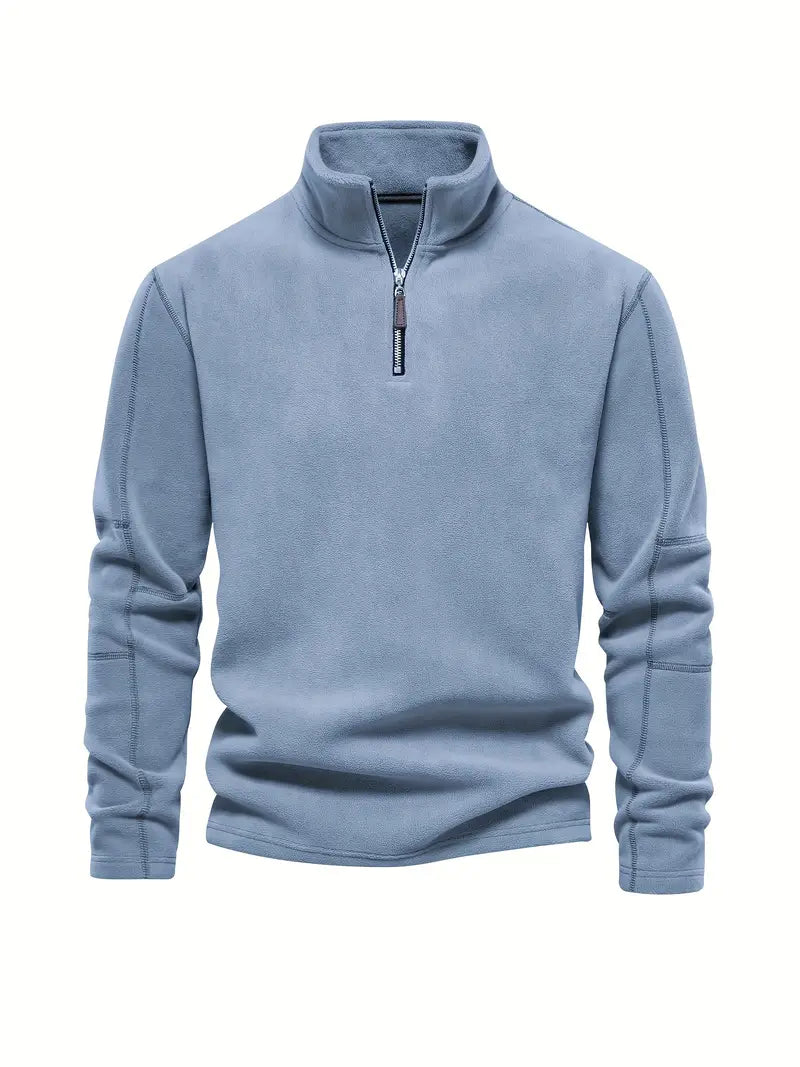 Cordpullover Halbzipper Modern Style