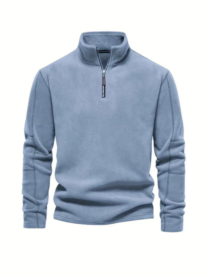 Cordpullover Halbzipper Modern Style