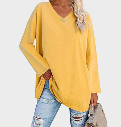 Stylischer Langarm Pullover Elegantes Alltagsoutfit