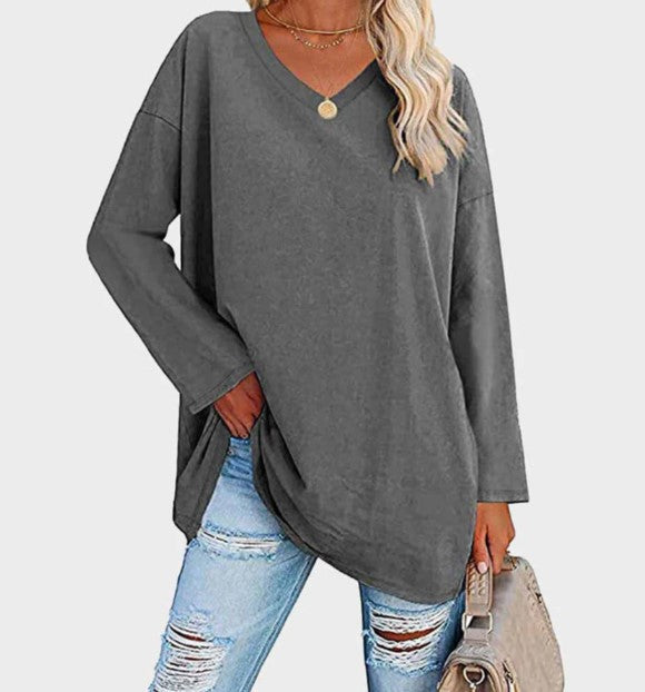 Stylischer Langarm Pullover Elegantes Alltagsoutfit