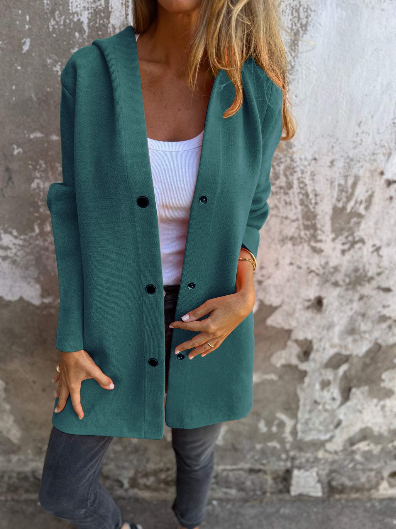 Komfortable Jacke mit Kapuze Relaxed Style