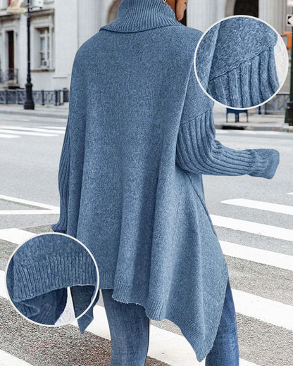 Stylisher Pullover Hochwertig Asymmetrisch - IdealeKleiden