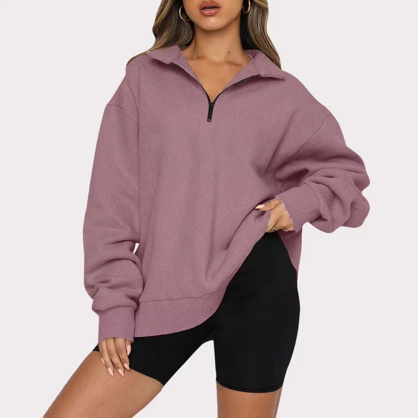Stylische Winterjacke Zip Jumper Modern Lässig
