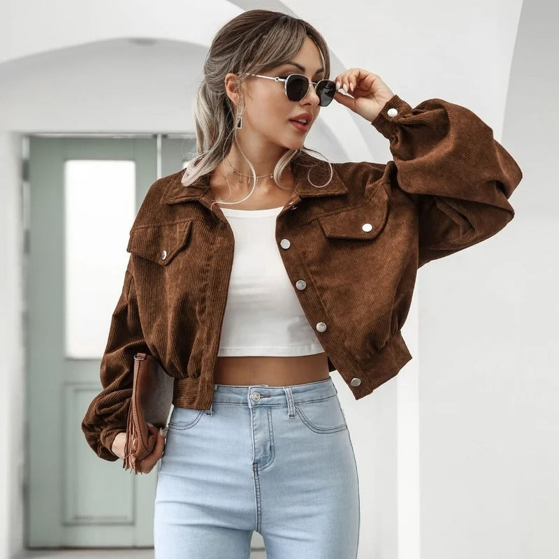 Modische Kurzjacke Jeans Style