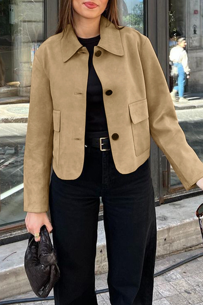 Stylische Freizeitjacke mit Knöpfen