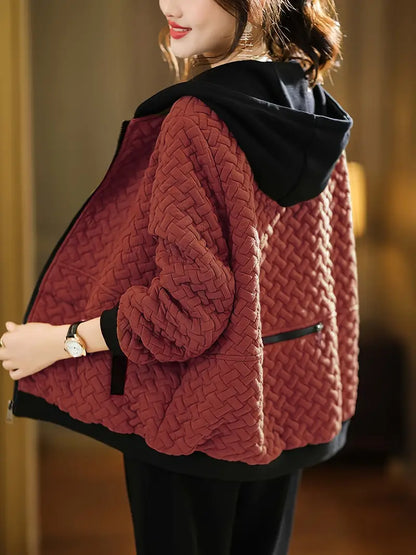 Stylische Winterjacke | Gestepptes Hoodie