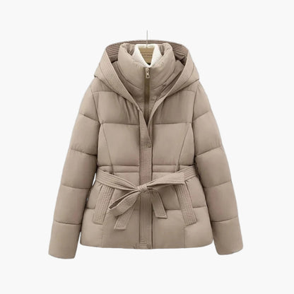 Isabella Damen Winterdaunenjacke Mit Gürtel Warm Isoliert