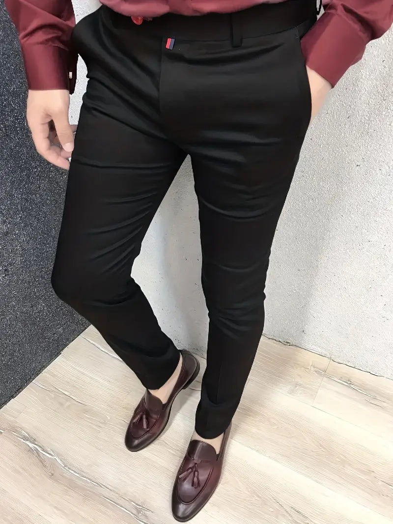 Schmale Anzughose Herren Elegant