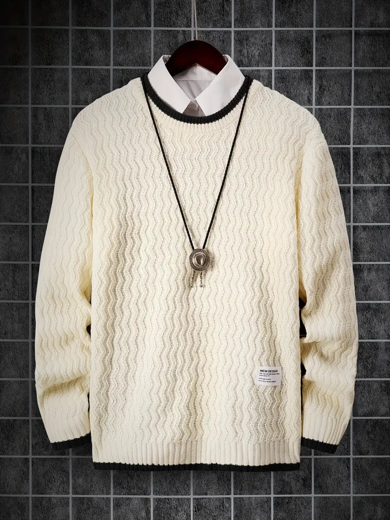 Thermo Strickpullover Herren Warm
