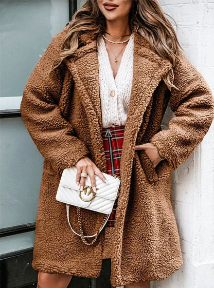 Weicher Teddy Mantel Winterwarm