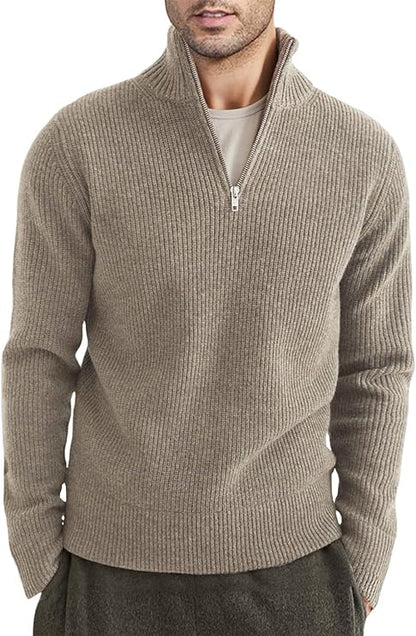 Moderner Herren Pullover Reißverschluss Design