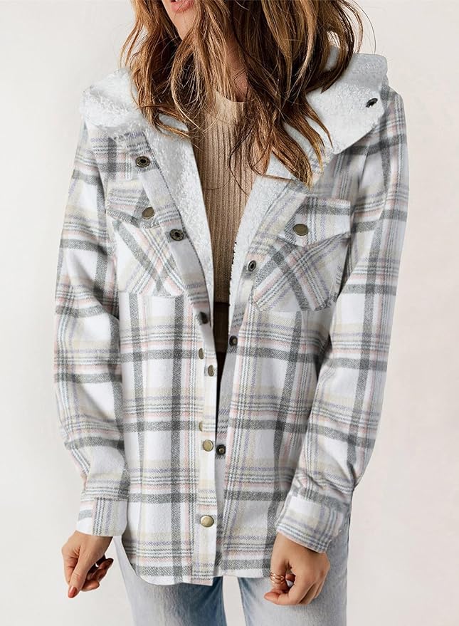 Kariertes Herrenhemd Flanelljacke Winter
