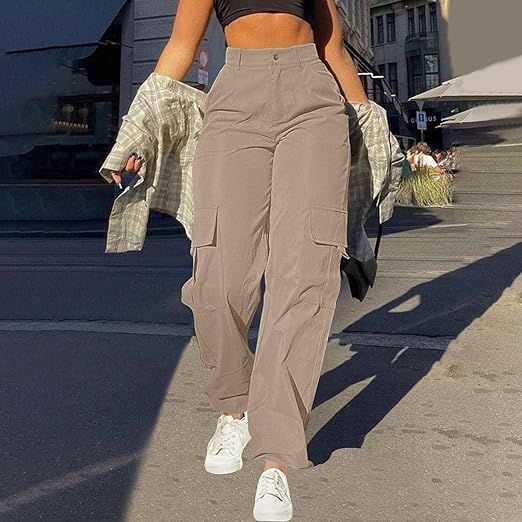 Damen Cargo-Hose Bequem Mit vielen Taschen
