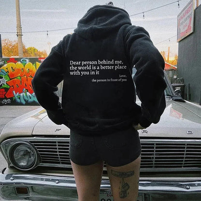 Stylishes Hoodie mit coolem Rücken-Design