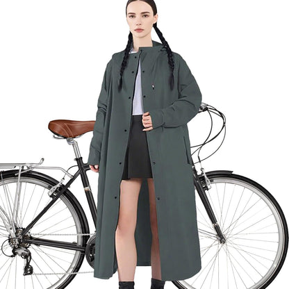 Wasserdichter Regenmantel Lang Damen
