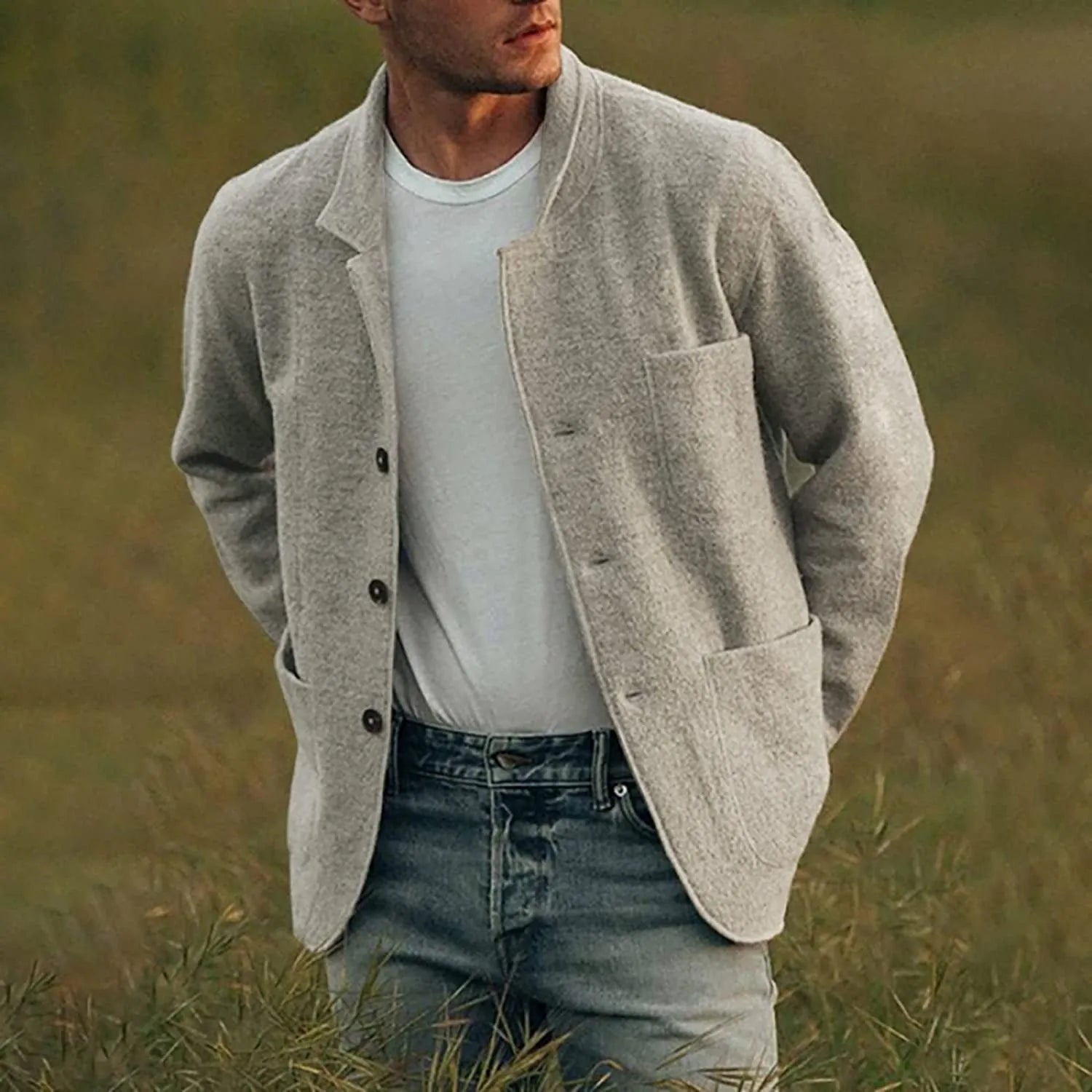 Stylisher Blazer Herren Modern Slimfit - IdealeKleiden