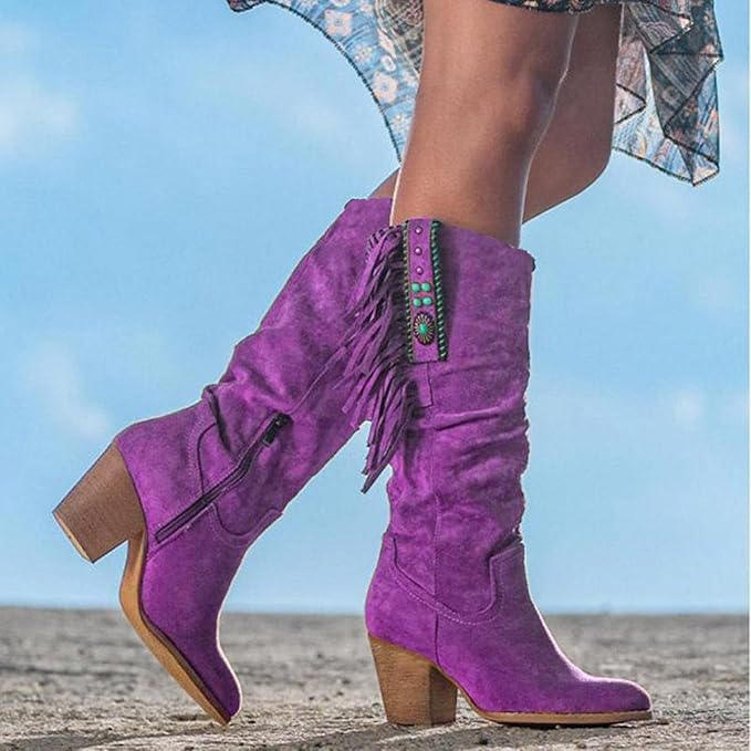 Western Stiefel für Männer mit Fransen Design