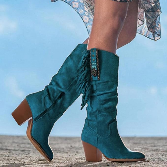Western Stiefel für Männer mit Fransen Design