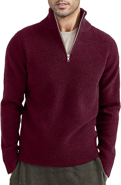 Moderner Herren Pullover Reißverschluss Design