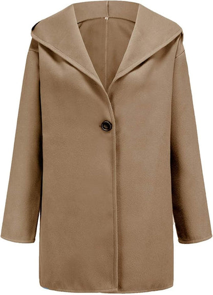 Eleganter Kapuzenmantel Slim Fit Wintermantel