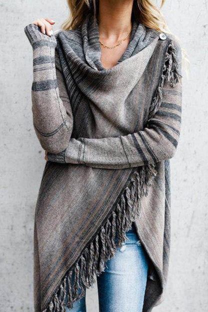 Schmale Frauenjacke Modern Streifen Design