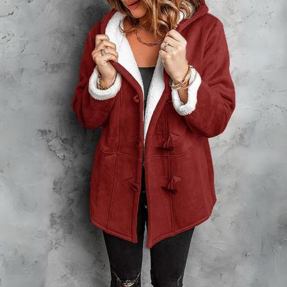 Stylische Damenjacke Kapuze Weich & Bequem
