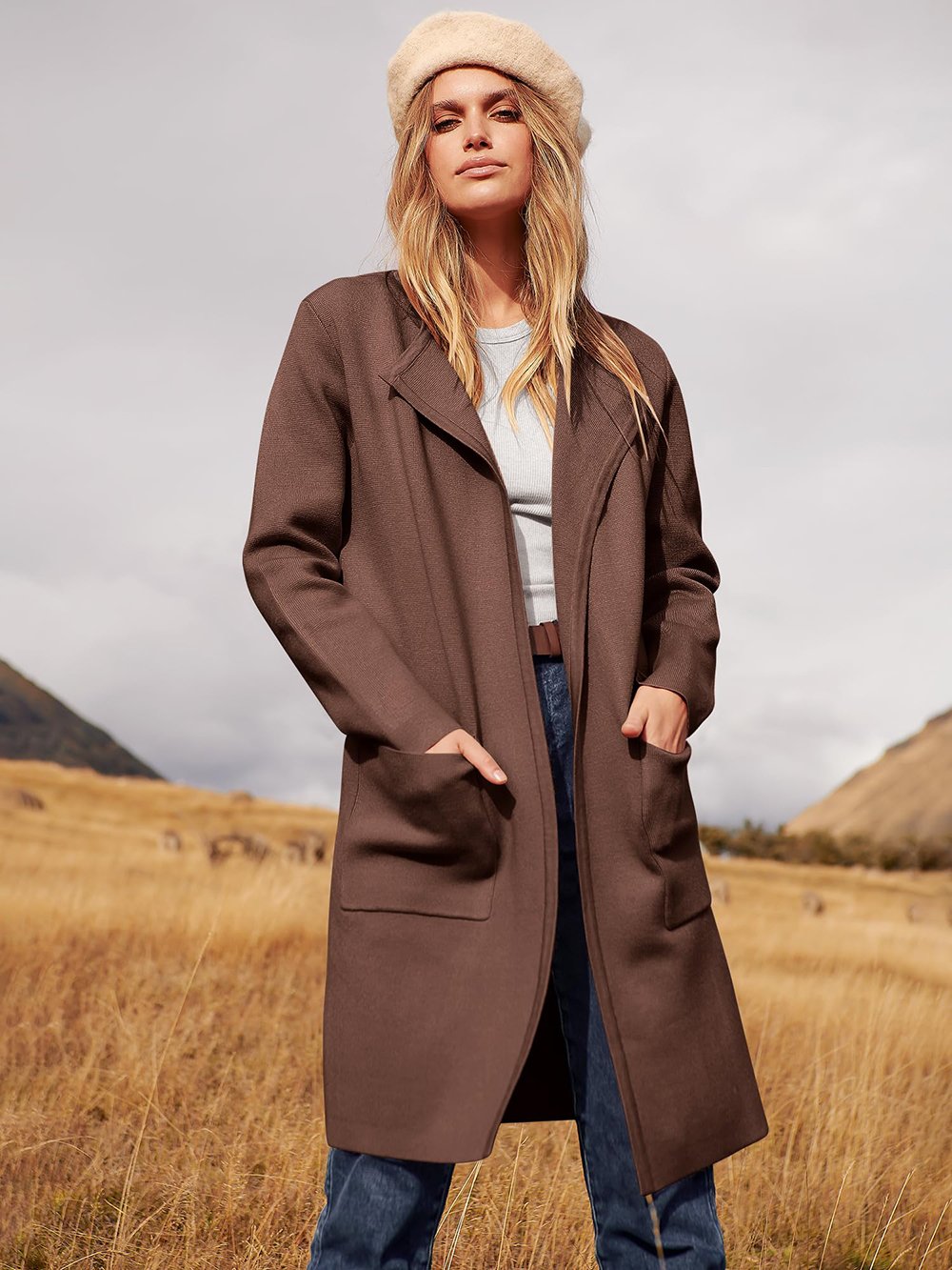 Modische Damenjacke Revers Style