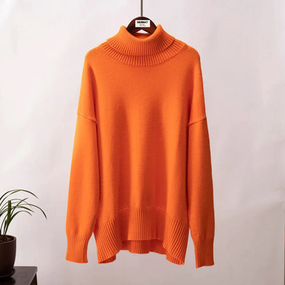 Bequemer Damen Pullover Locker Geschnitten