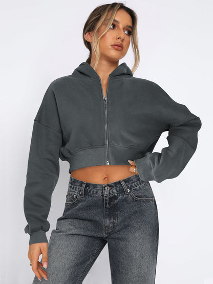 Weiche Fleece-Jacke mit Reißverschluss