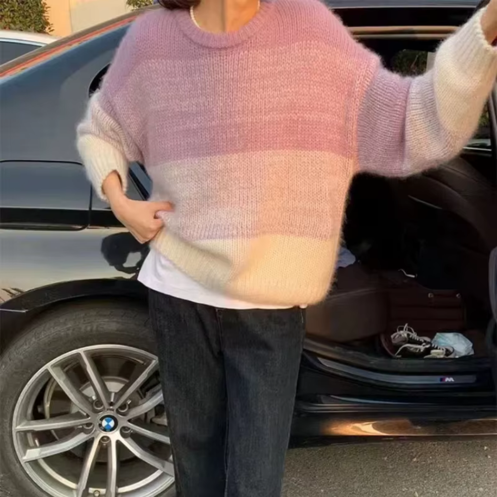 Herbst Pullover Weich Flauschig Gemütlich