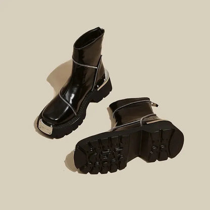 Warme Winterstiefel Dicksohle Wasserdicht
