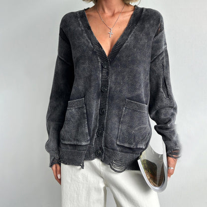 Stilvolle Damenstrickjacke Outdoor