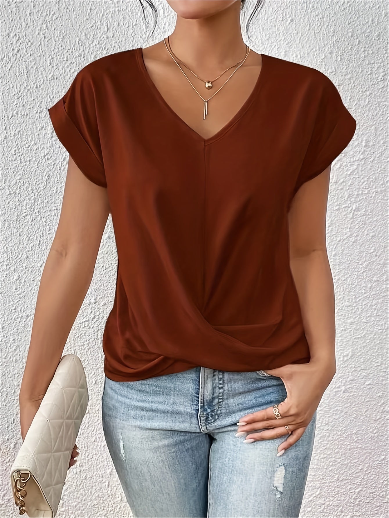Damen T-Shirt mit Rundhalsausschnitt Komfort