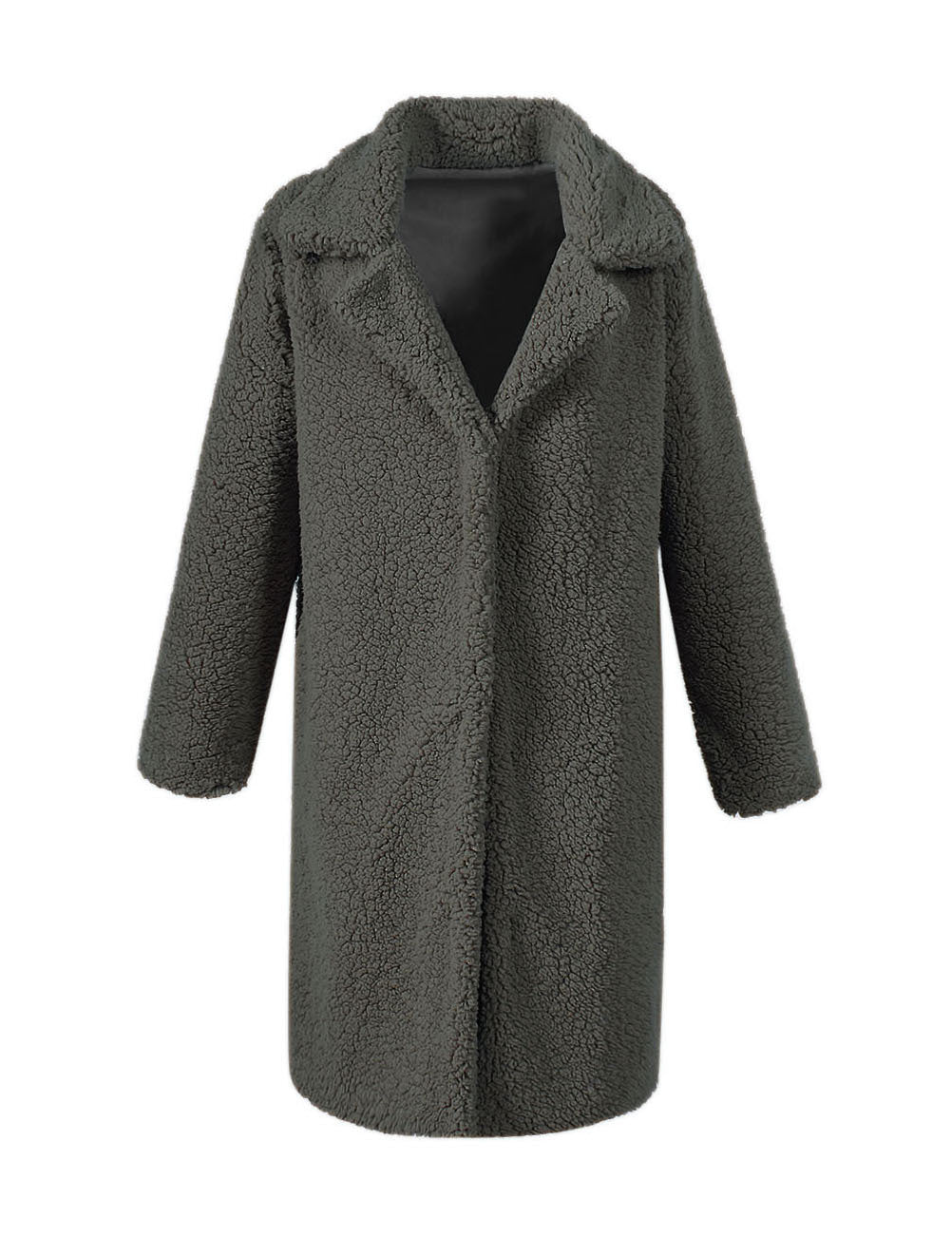 Weicher Damen Teddy-Parka Mantel