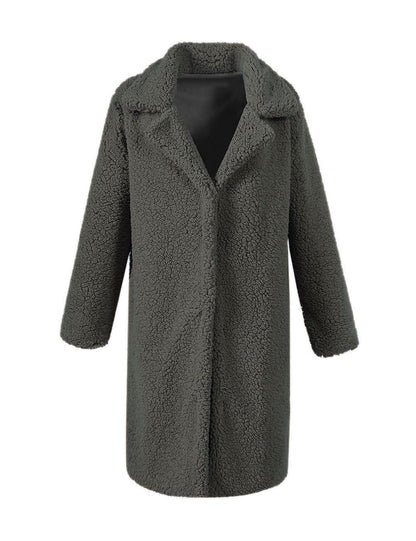 Weicher Damen Teddy-Parka Mantel