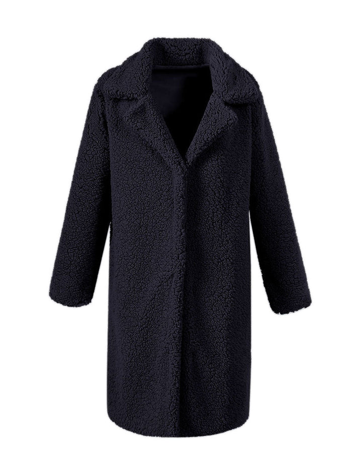 Weicher Damen Teddy-Parka Mantel