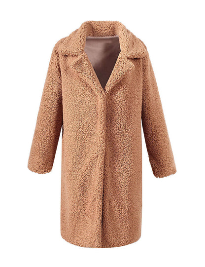 Weicher Damen Teddy-Parka Mantel