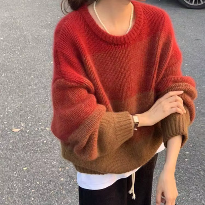 Herbst Pullover Weich Flauschig Gemütlich - IdealeKleiden