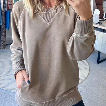 Modischer Pullover Mit Taschen