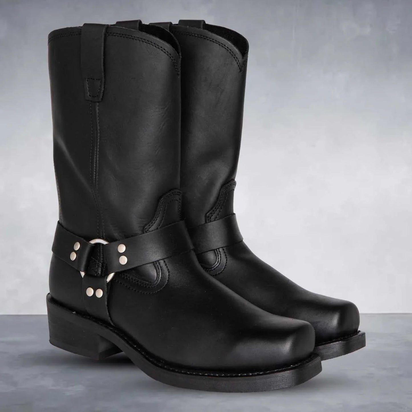 Cowboy Stiefel Leder Westernstil Mittelhoch