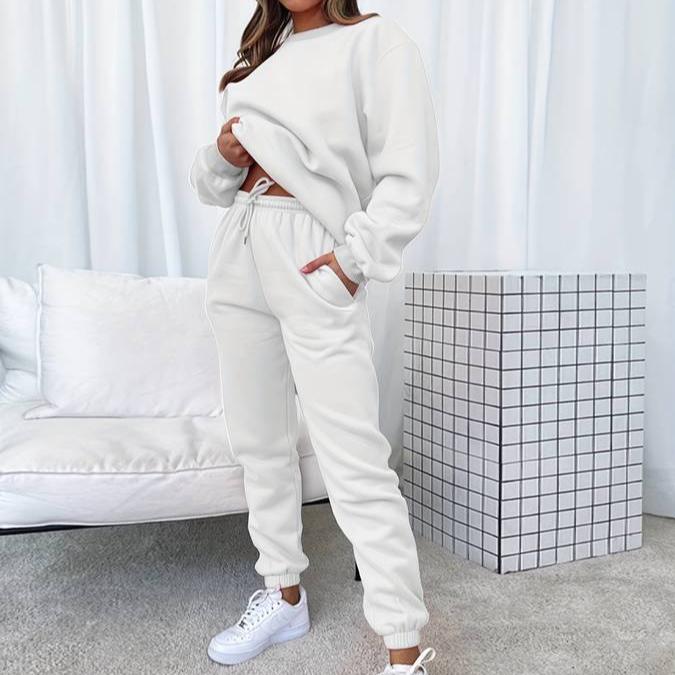 Damen Jogginganzug Set Bequem Sportlich