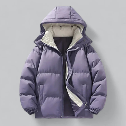 Herren Winterjacke Kapuze Isoliert - IdealeKleiden