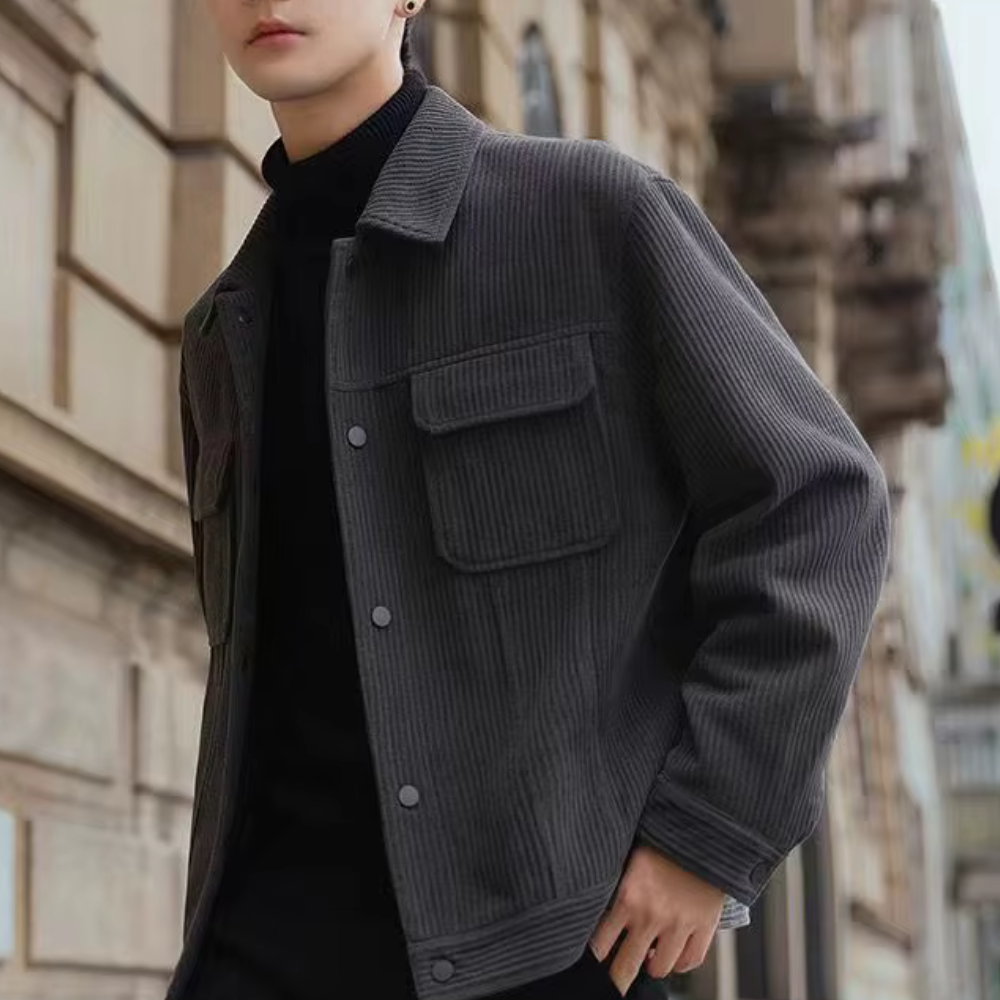 Klassische Cordjacke Urbaner Chic