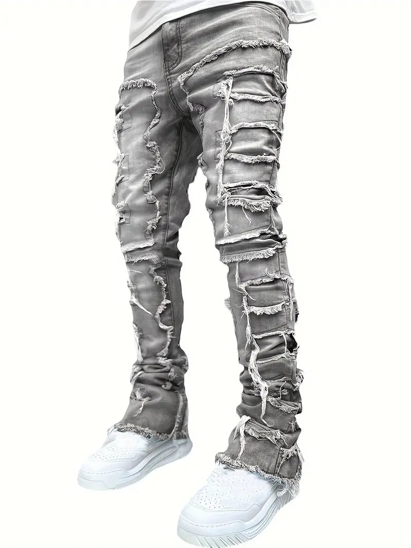Herren Jeans Ripped Destroyed Style