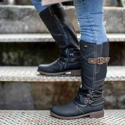 Serafina Winterstiefel Damen Overknee High Heel